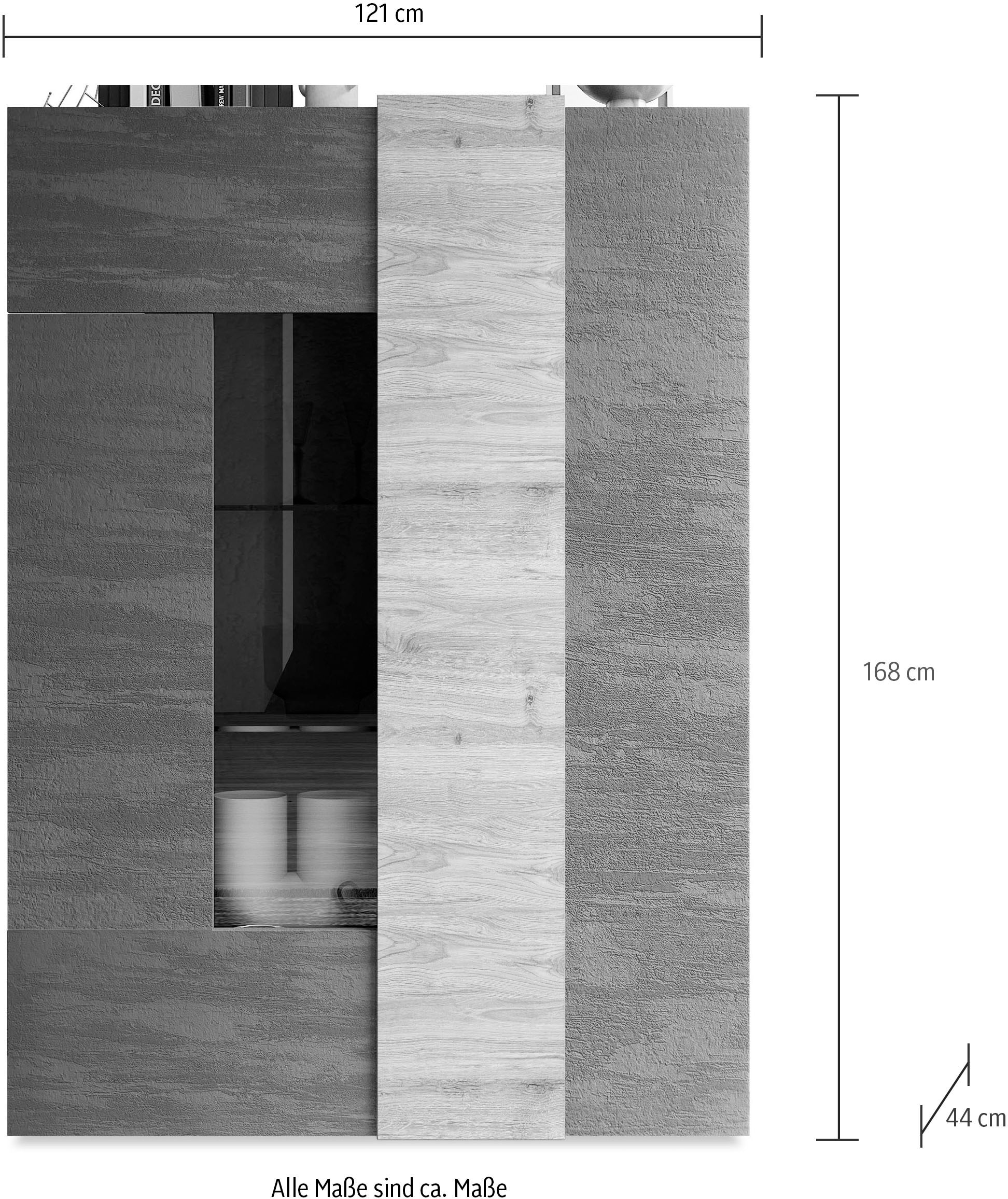 INOSIGN Vitrine »Venus, Strauraumvitrine« Höhe 168 cm
