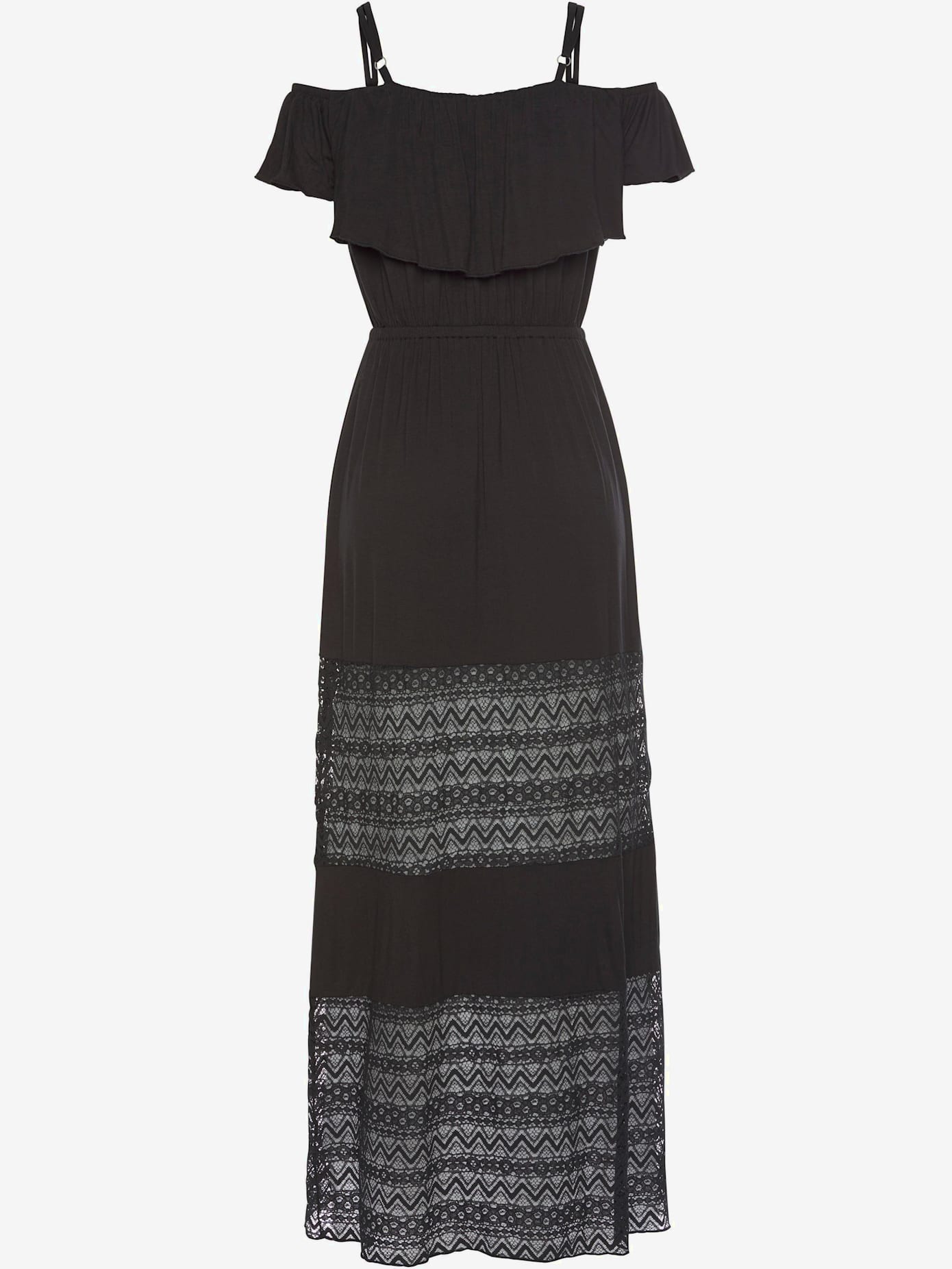 Robe longue robe à encolure carmen épaules nues