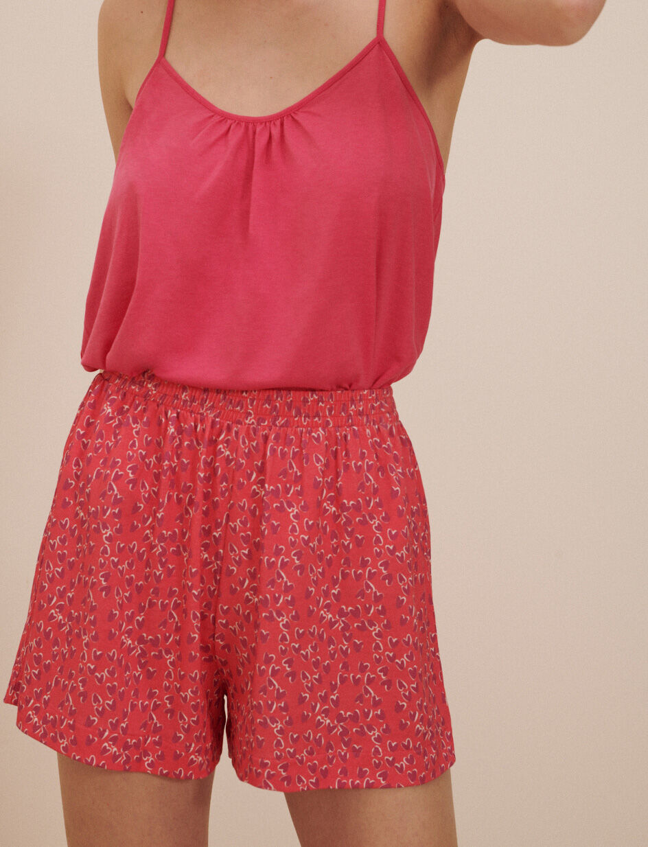 Short de pyjama - caresse rose vitaminé