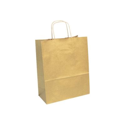 Clairefontaine - 25 Sacs cadeau kraft - 22 cm x 10 cm x 27 cm - or