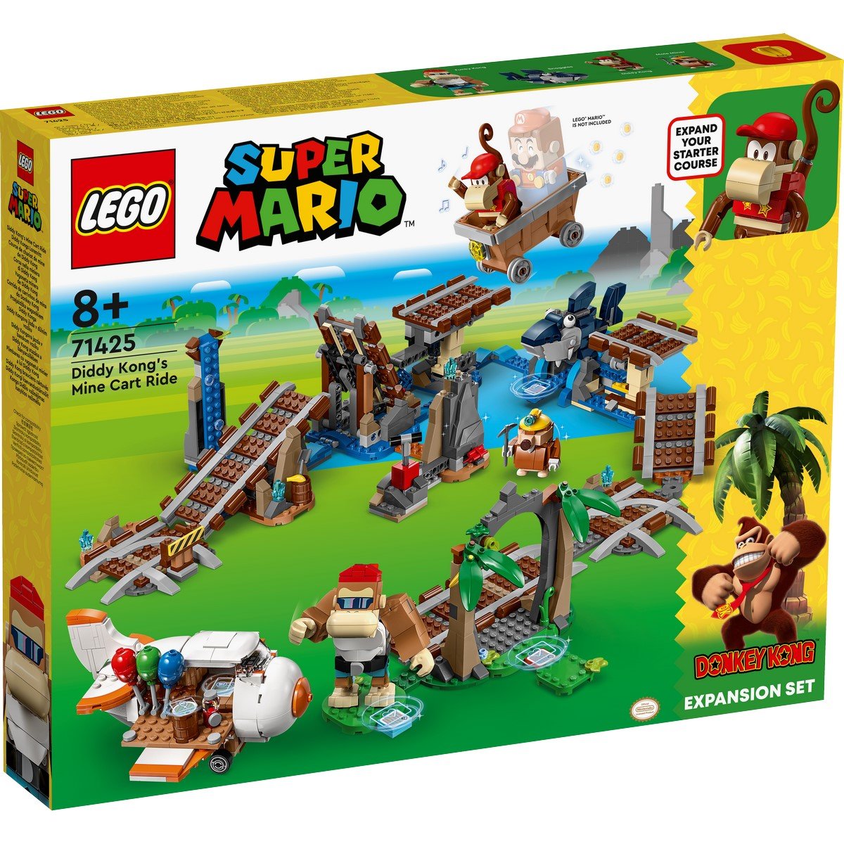 Extension Course de chariot de mine de Diddy Kong LEGO Super Mario 71425