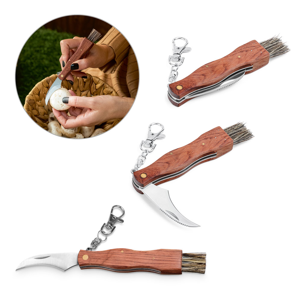 hi!dea 94033 - Canif en acier inoxydable et bois