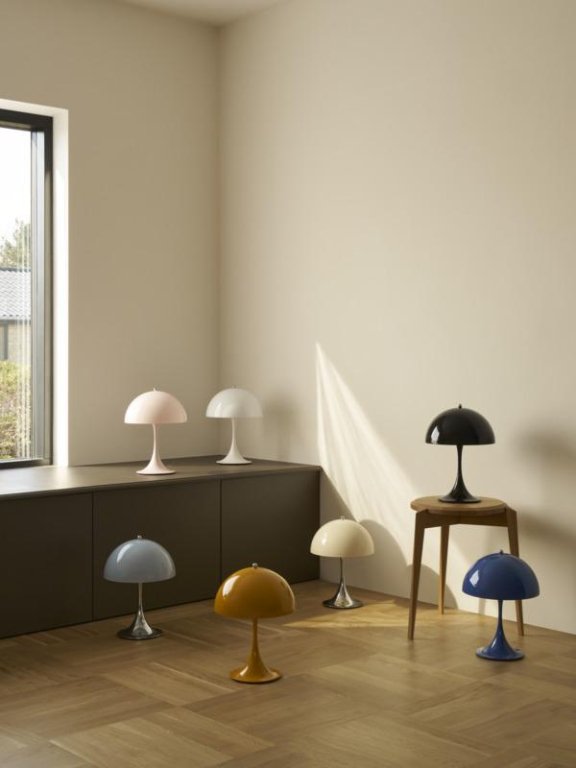 Louis Poulsen Panthella Portable tafellamp Ø25 V3 LED Opal White