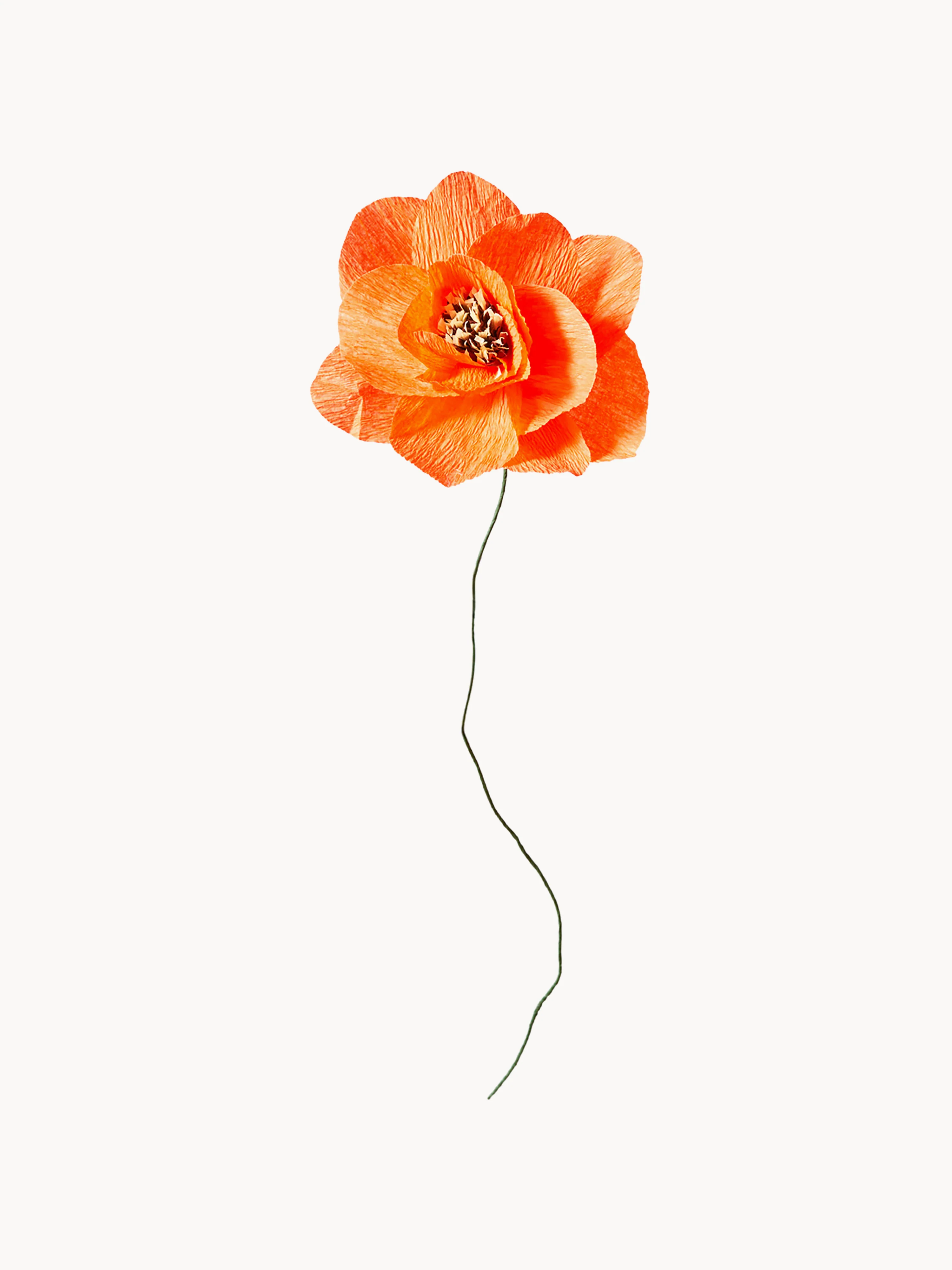 Handgemaakte kunstbloem Poppy