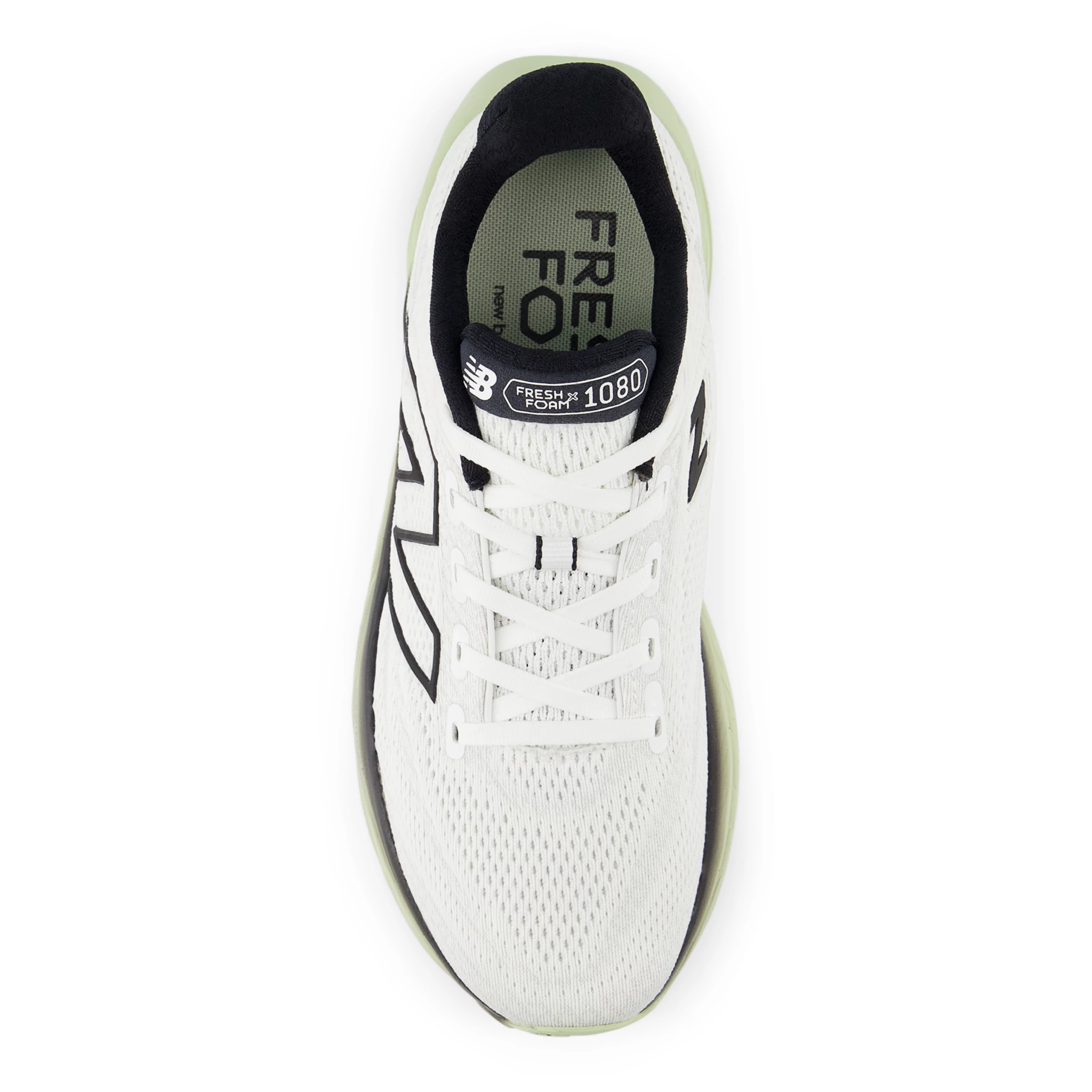 Fresh Foam X 1080v13 White con lichen green