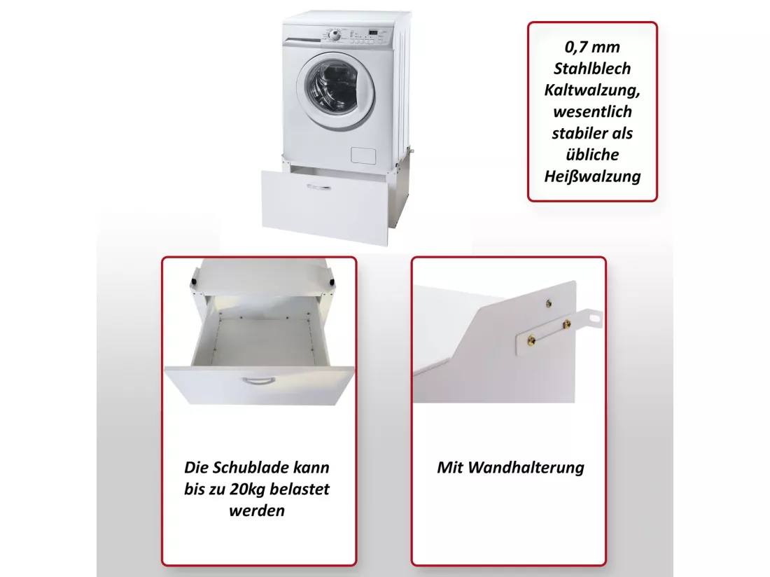 Meuble bas pour machine à laver MCW-E50