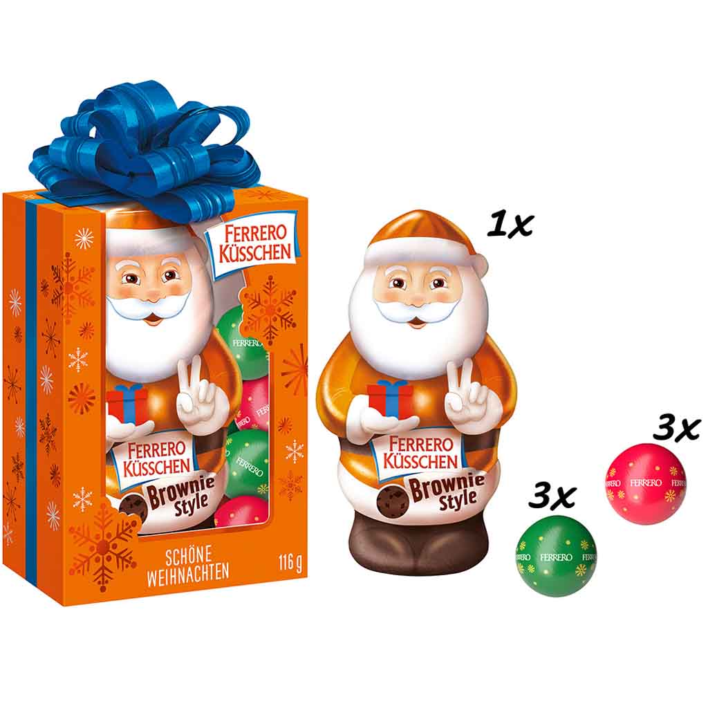 Ferrero Küsschen Schöne Weihnachten Brownie Style 116g MHD:20.4.25