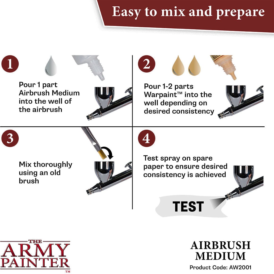 The Army Painter  Airbrush Medium, 100 ml    Verdünner & Flow Improver für Acrylfarben