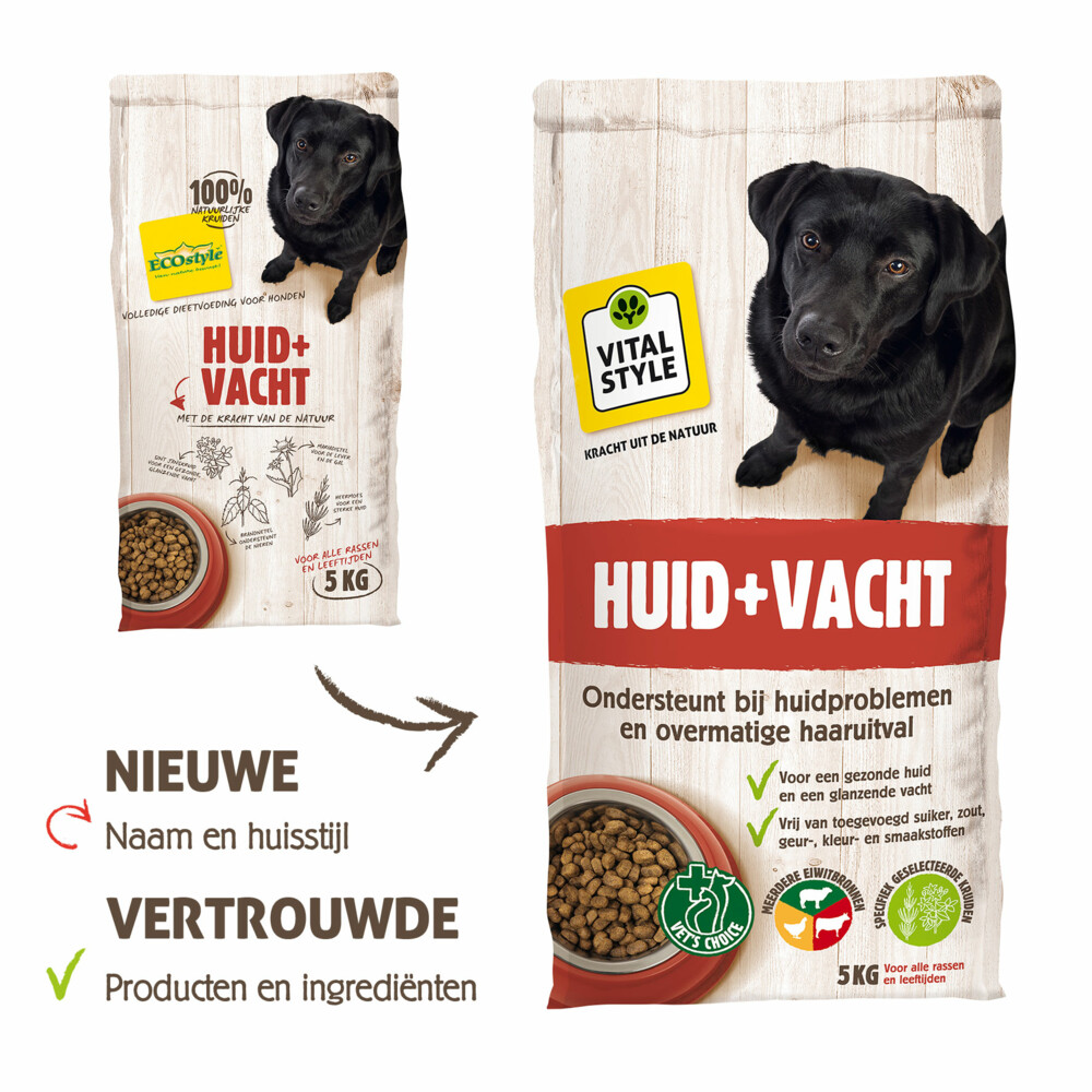 VITALstyle Hondenvoer Huid & Vacht 5 kg