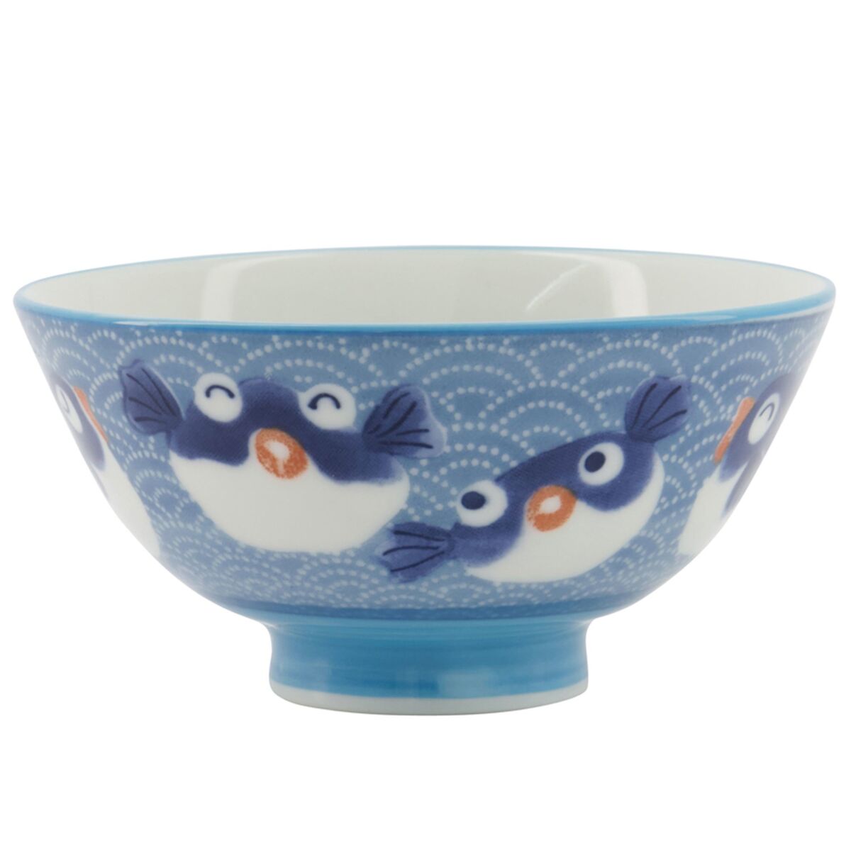 Kawaii Fish Blue skål, 11 cm