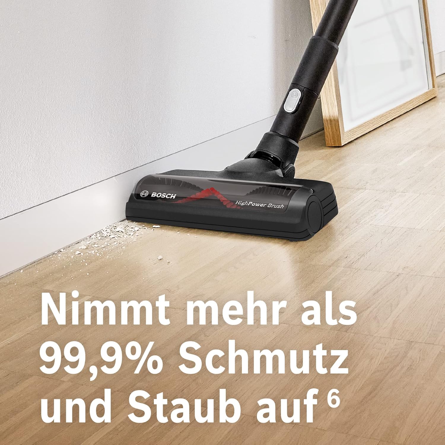 Bosch Akku-Staubsauger Unlimited Gen2 Serie 8 BSS825CARP, beutellos, bis 45 Min Laufzeit, austauschbarer Akku, Schnellladegerät, Flexibler Verlängerungsschlauch, XXL-Polsterdüse, Fugendüse, schwarz