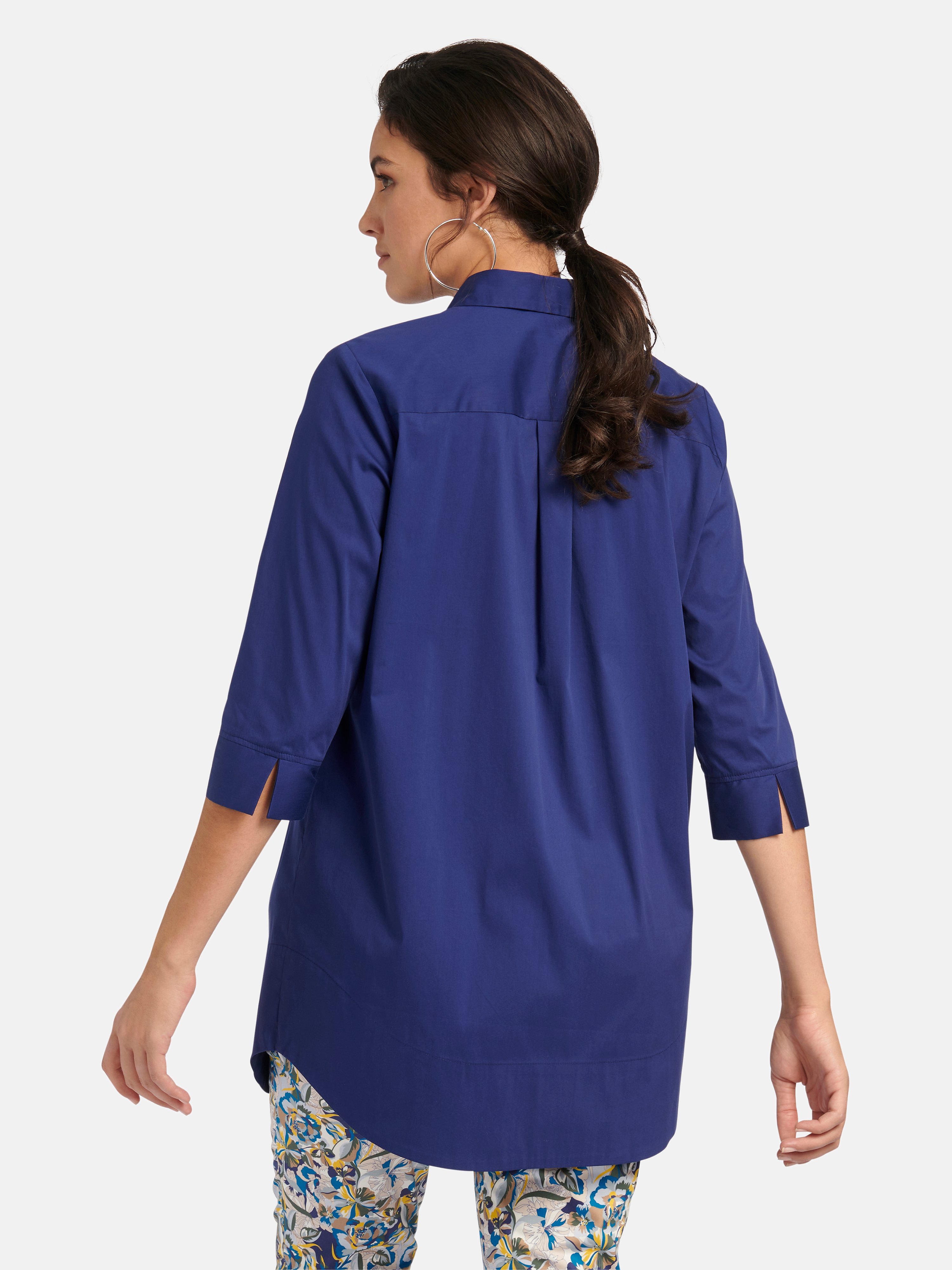 Longbluse mit 3/4-Arm
