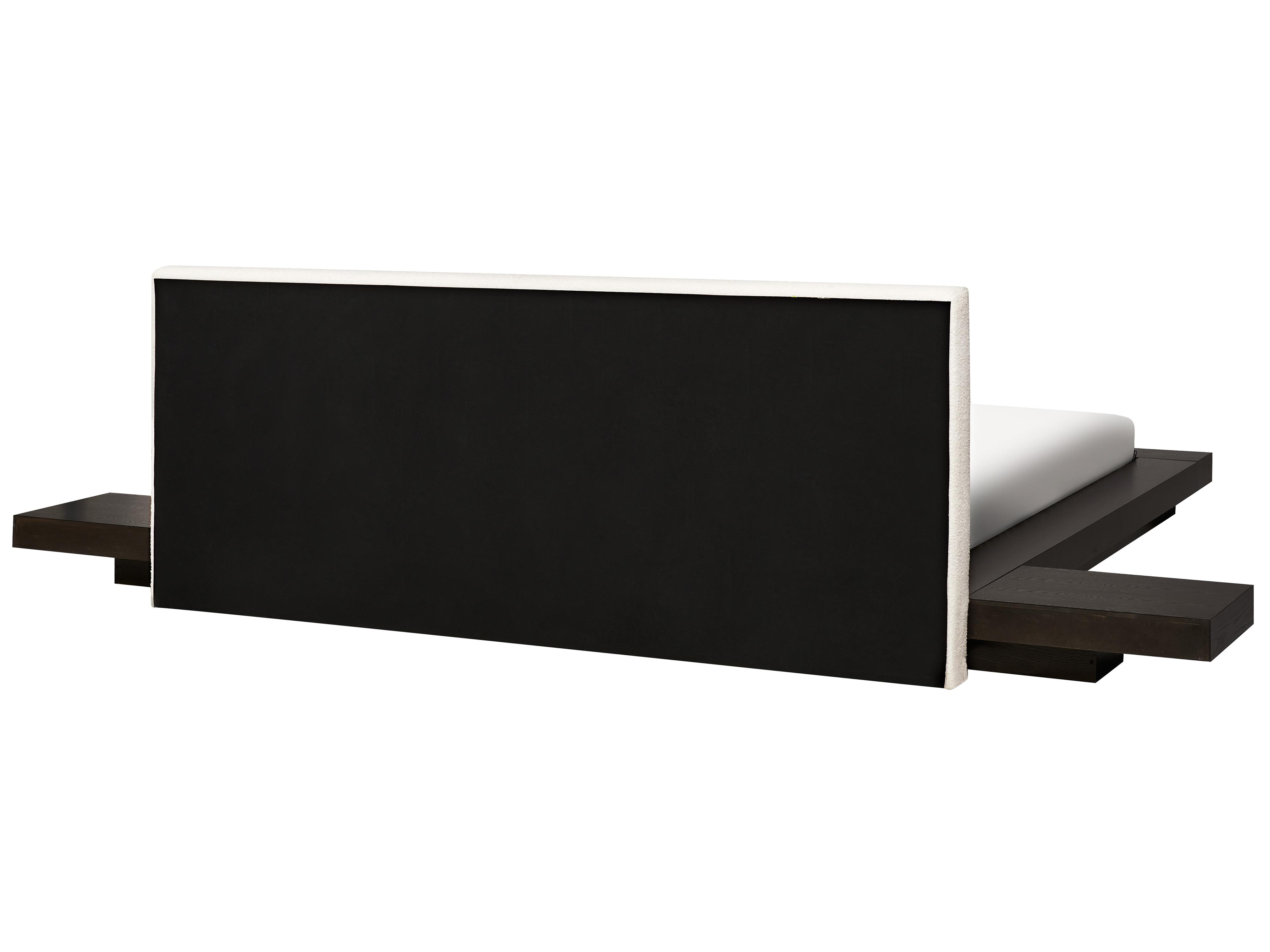 Waterbed Bouclé ZEN 180 x 200 cm Donker essenhout