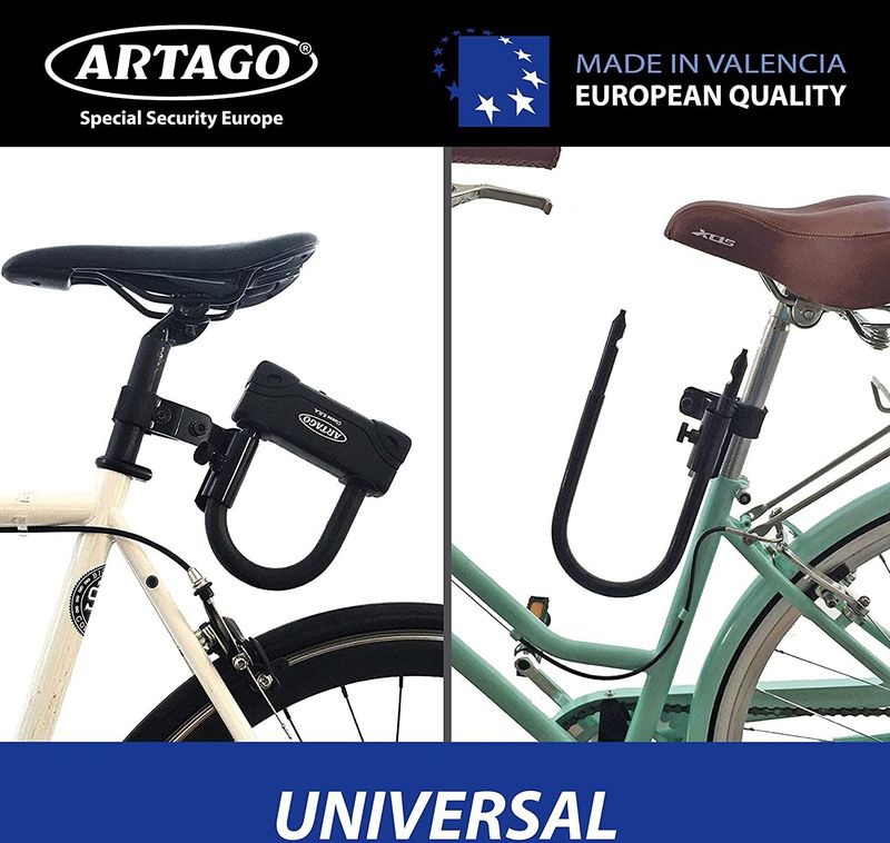 Artago - U-Lock Screws/Tubes - Vergrendelingsondersteuning - Zwart - Hoogwaardig Materiaal