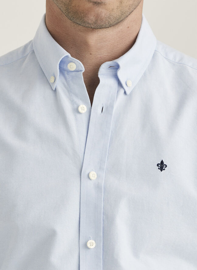 Morris Stockholm Oxford Button Down Shirt Light blue