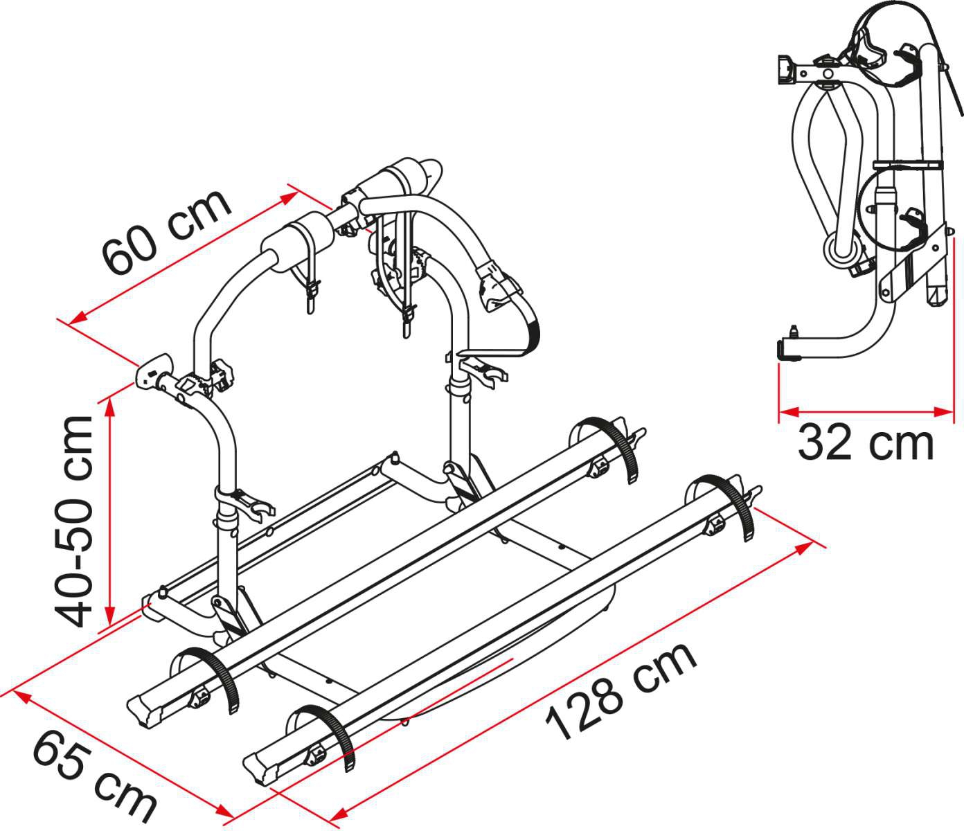 Fiamma Carry-Bike CL Fahrradträger für 2 Fahrräder