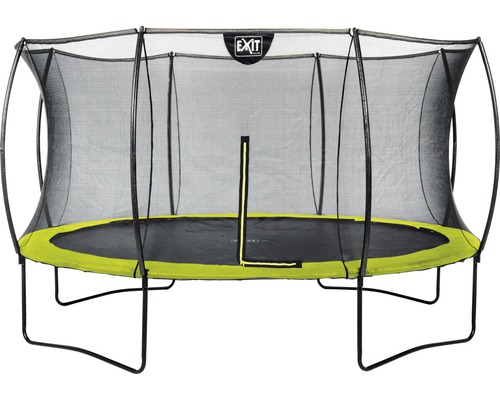 EXIT Silhouette trampoline met veiligheidsnet Ø 366 cm limoen