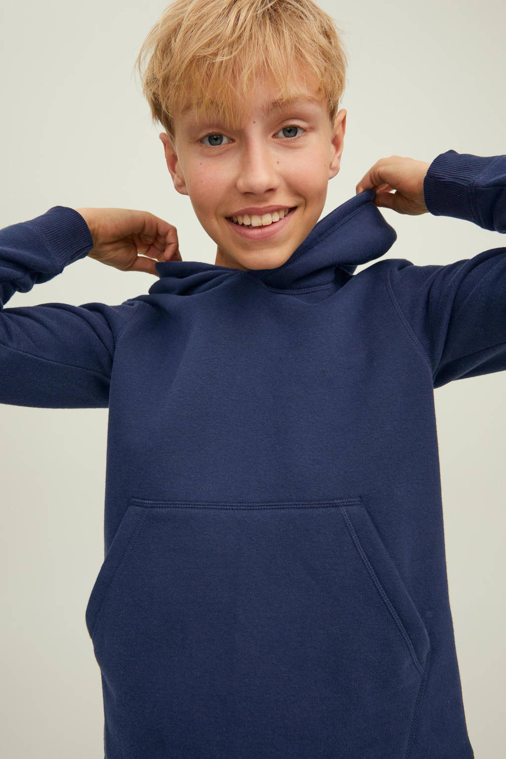 JACK & JONES hoodie JCOCLASSIC donkerblauw