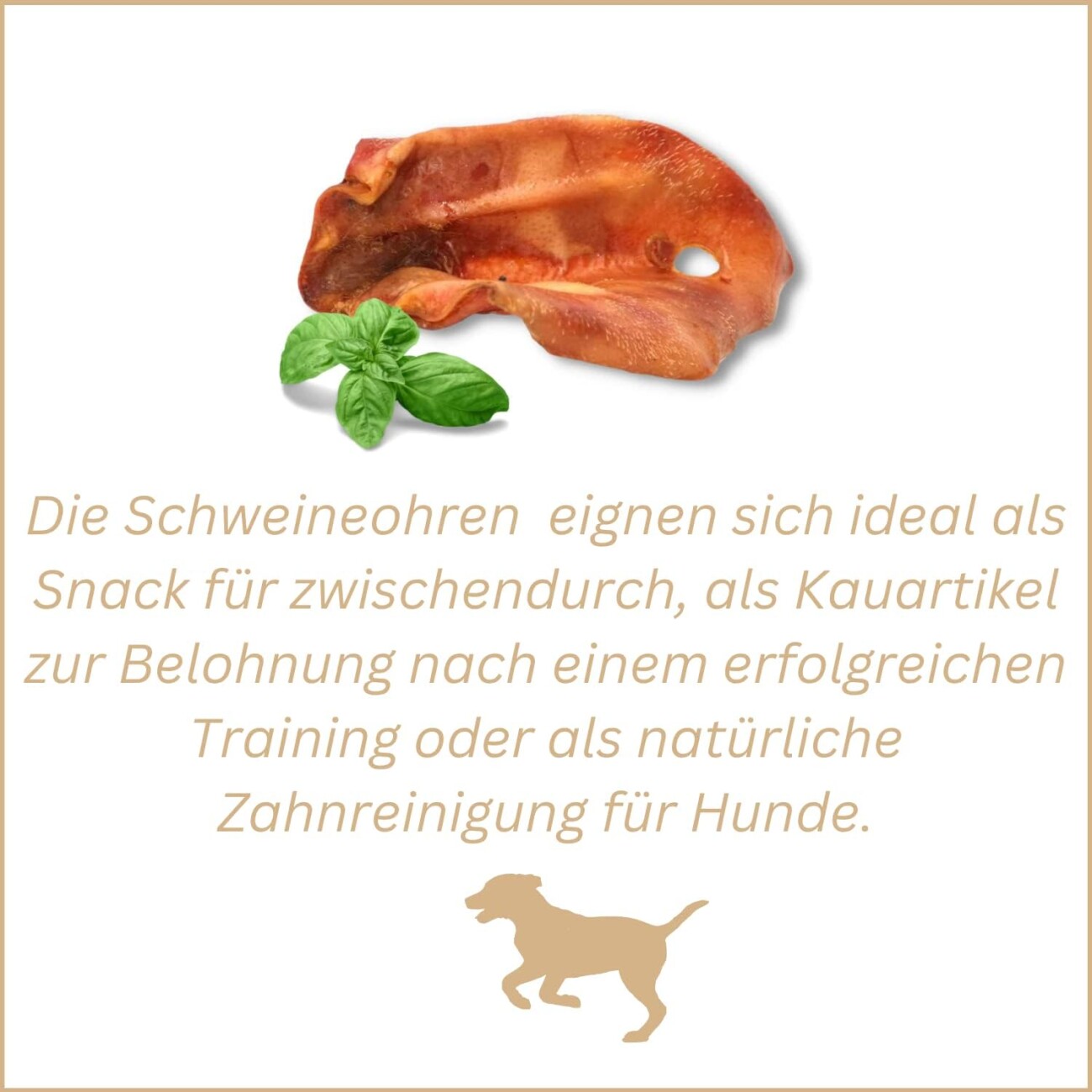 Supravit Schweineohren Kausnack für Hunde500g