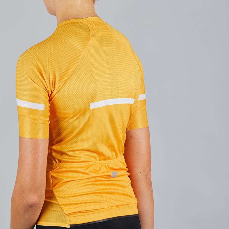 Sportful Evo Fietsshirt Korte Mouwen Geel Dames