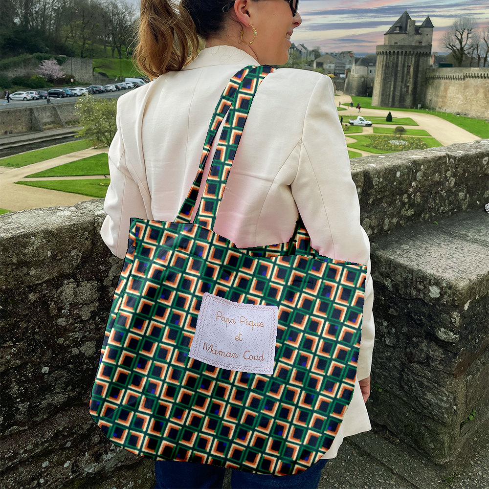 Sac Tote Bag Pliable Carré D'art