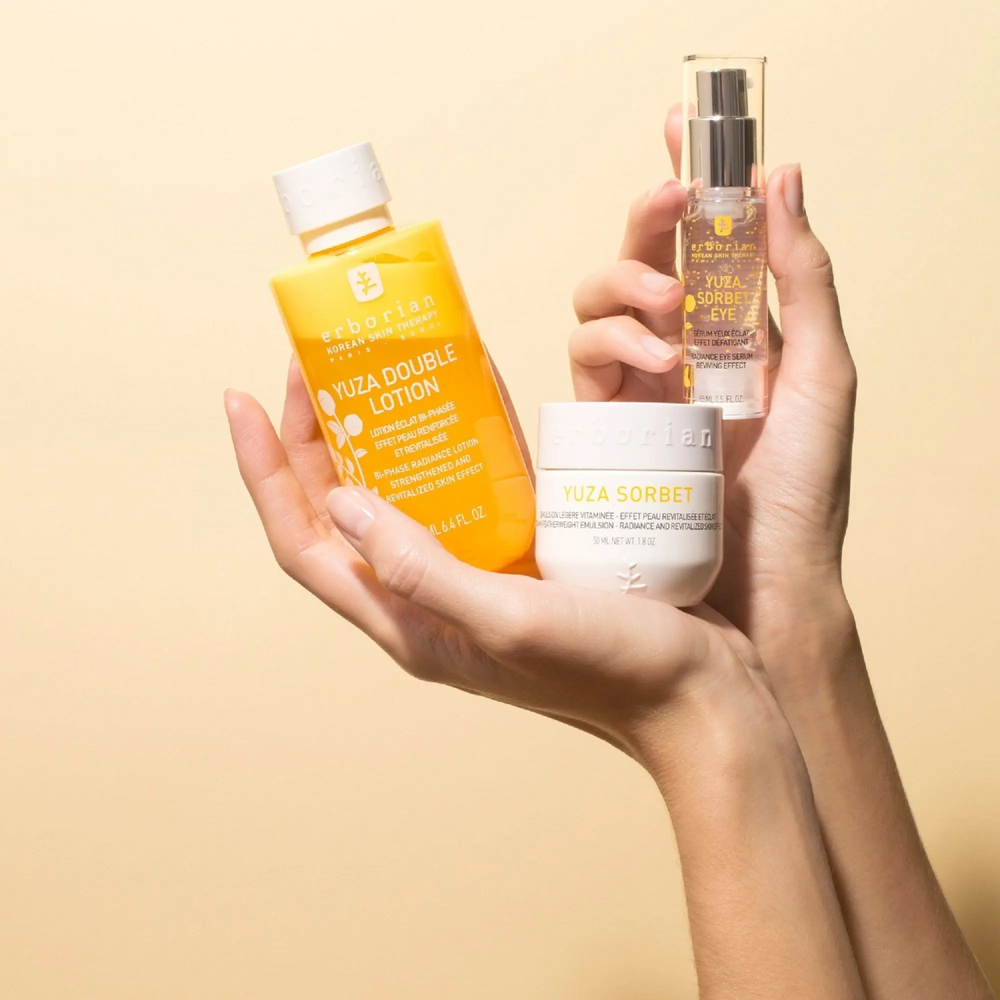 Erborian - Yuza Double Lotion Lotion Eclat Bi-Phasée - Effet Peau Renforcée et Revitalisée- Anti-tâches et éclat