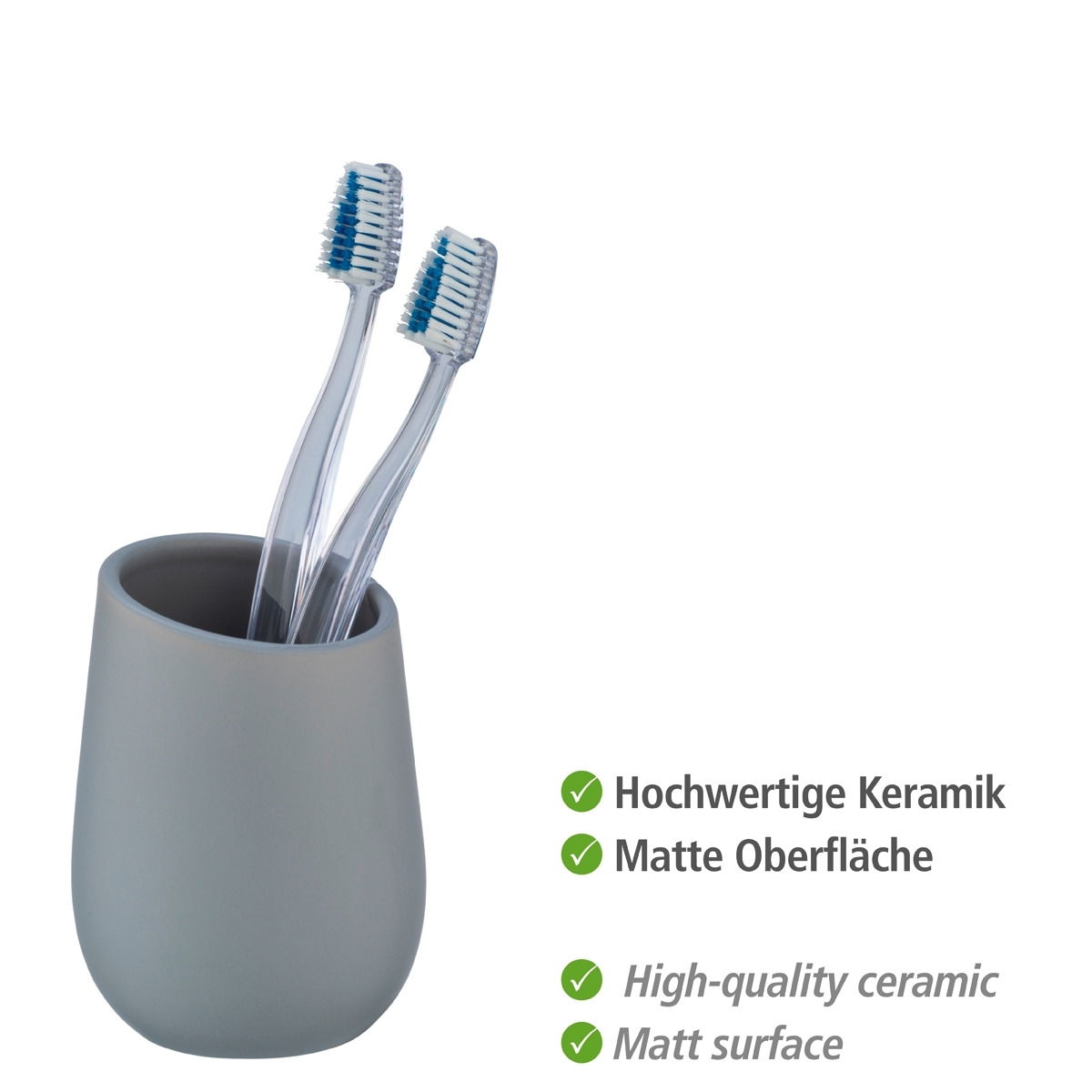 Wenko Keramik Bad-Accessoire-Set BADI
