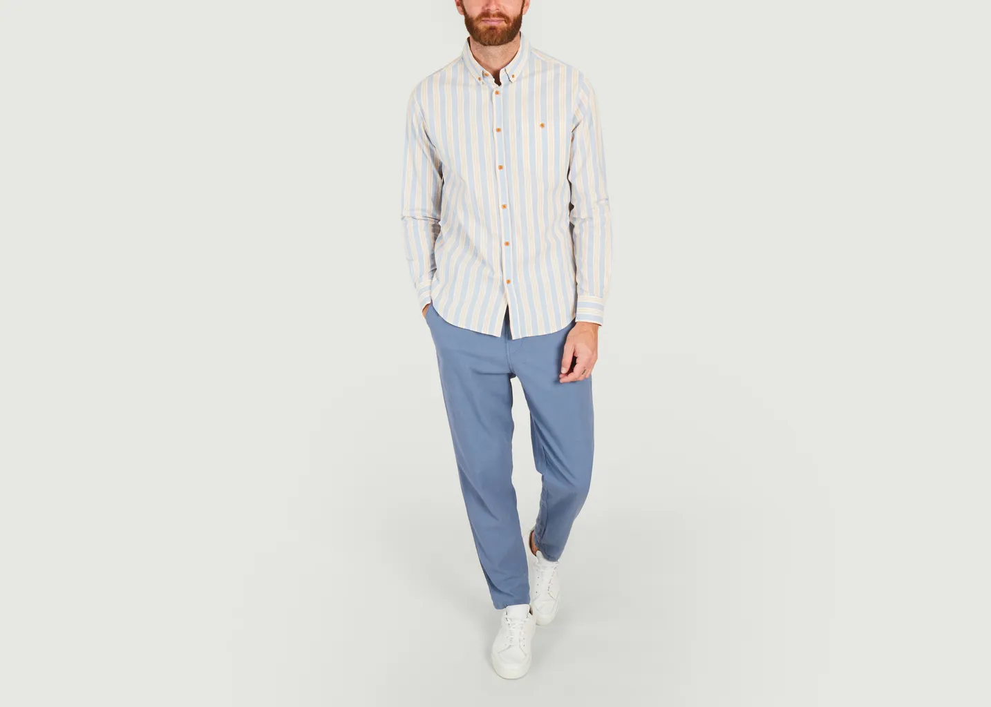 Chemise rayée en coton Bud Olow