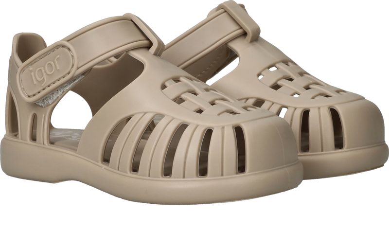 Igor Tobby Solid Sandalen Beige Meisjes Jongens