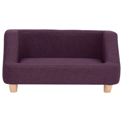 sofá roxo confortável para cachorro