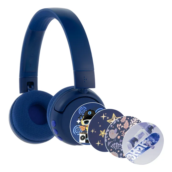 Buddyphones Casque audio enfant Pop Fun | Bleu nuit