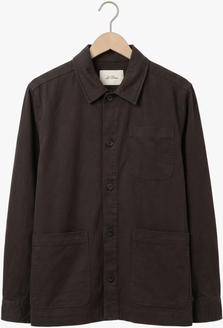 bruine les deux overshirts layton cotton overshirt