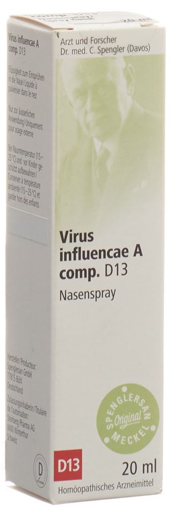 Spenglersan Virus influencae A comp Spray 13 D Nasenspray 20 ml