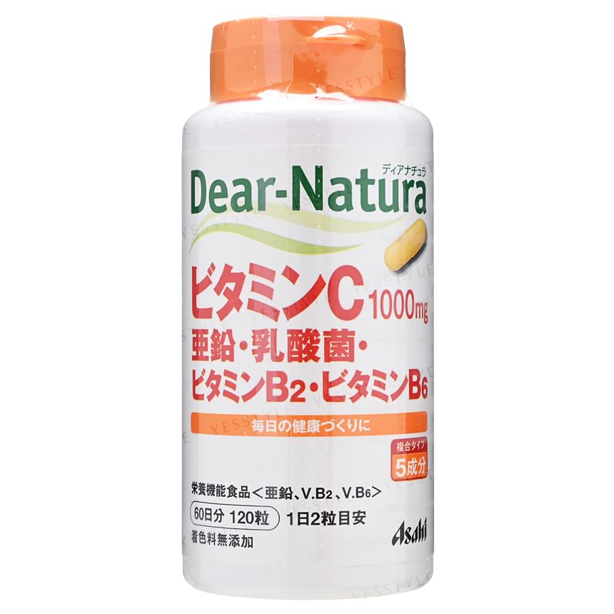 Asahi - Dear-Natura Vitamine C Zink Melkzuur Bacteriën Vitamine B2 Vitamine B6 60 dagen
