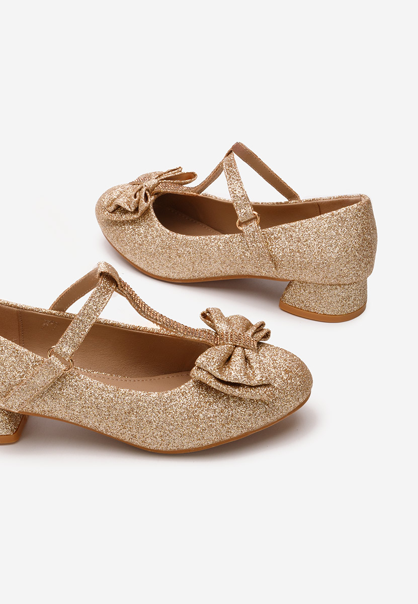 Chaussures pour filles dorées Binky V1