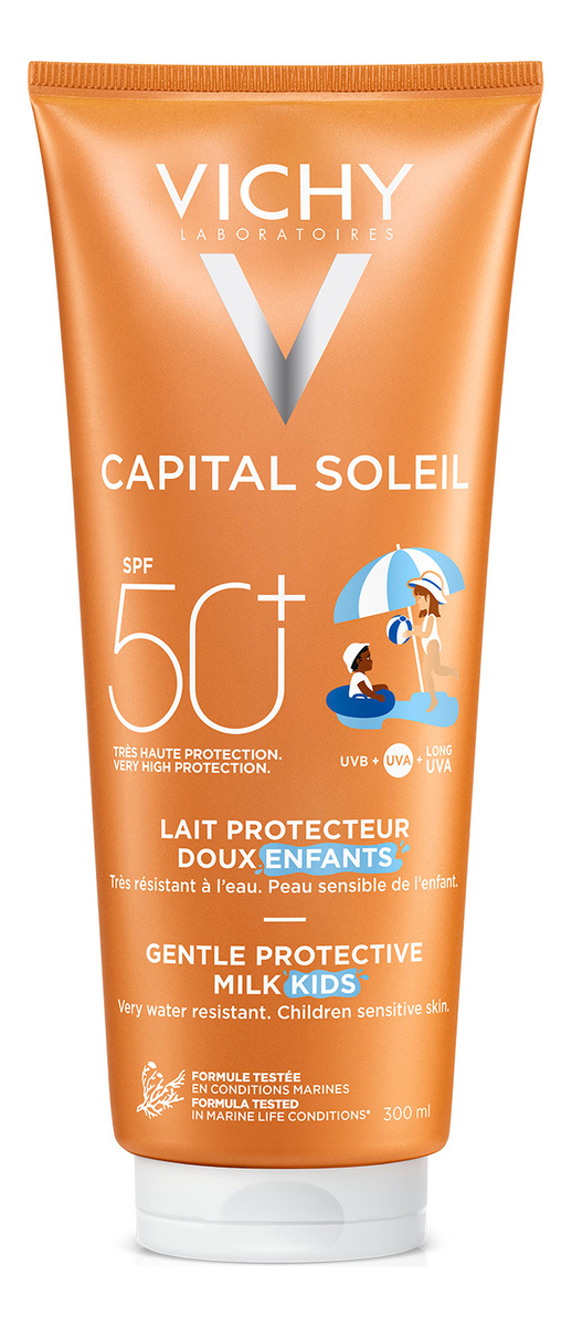 Vichy Capital Soleil Kids Gentle Protective Milk SPF50  - 300 ml.