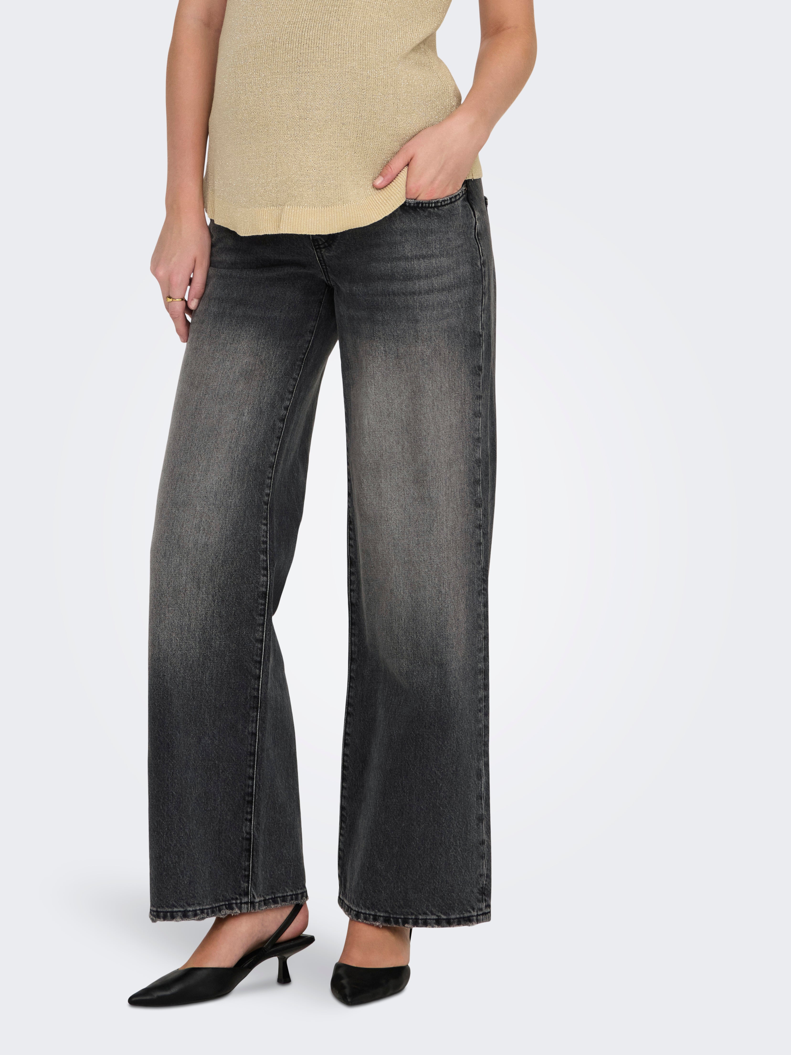 OLMSONIC Weiter Beinschnitt Jeans Washed Black