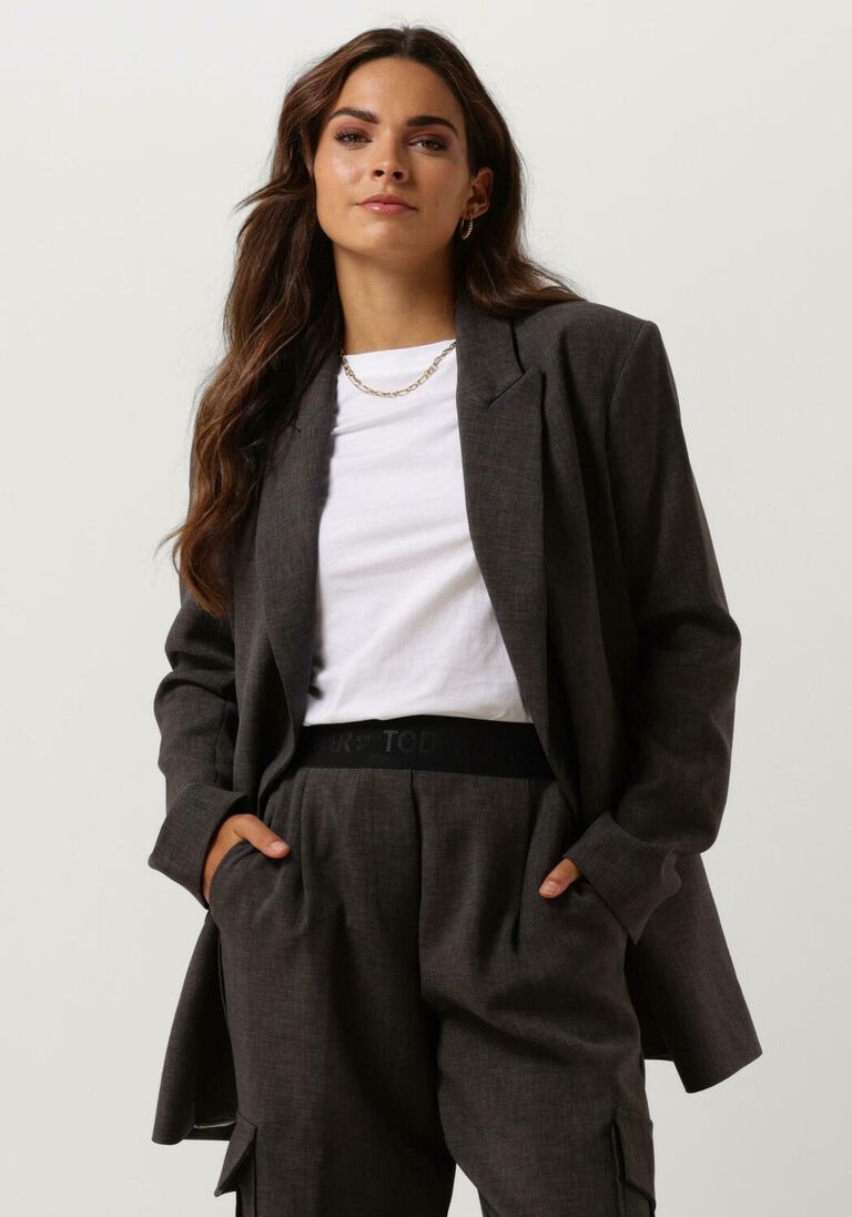 ACCESS antraciet access blazer oversized double breasted blazer
