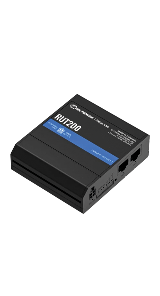 Teltonika DSL/WLAN Module RUT200 Industrieller Mobilfunk-Router Schwarz