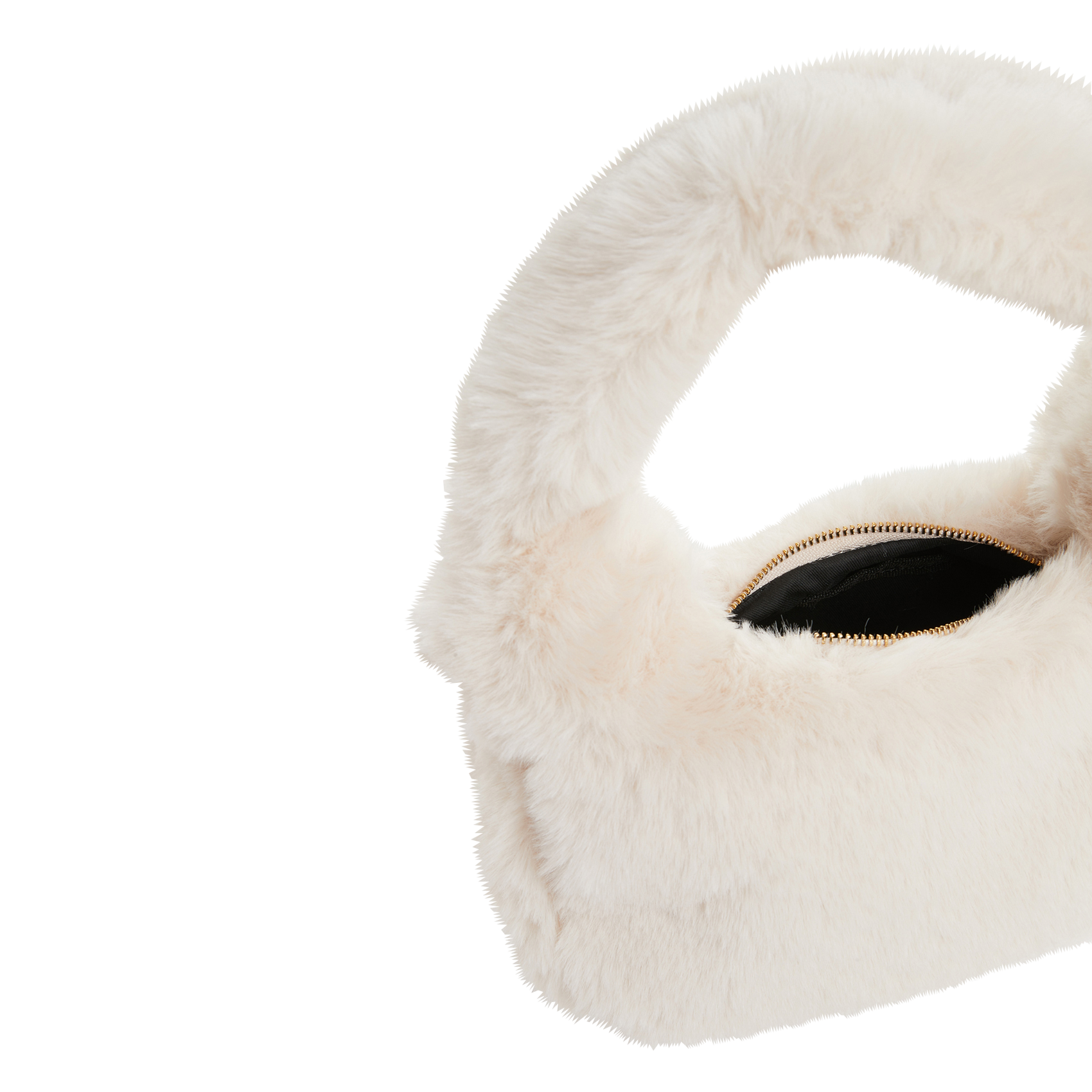 Sac à main en fausse fourrure | Beige