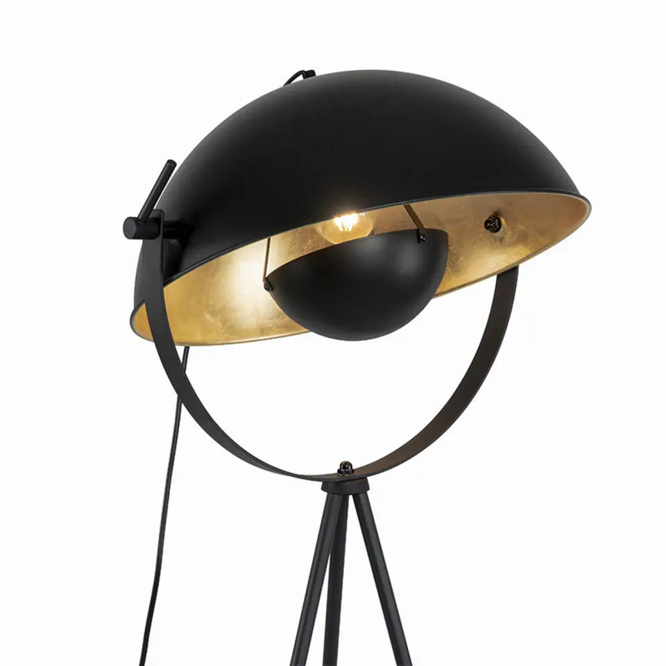 Qazqa vloerlampen magnax zwart e27