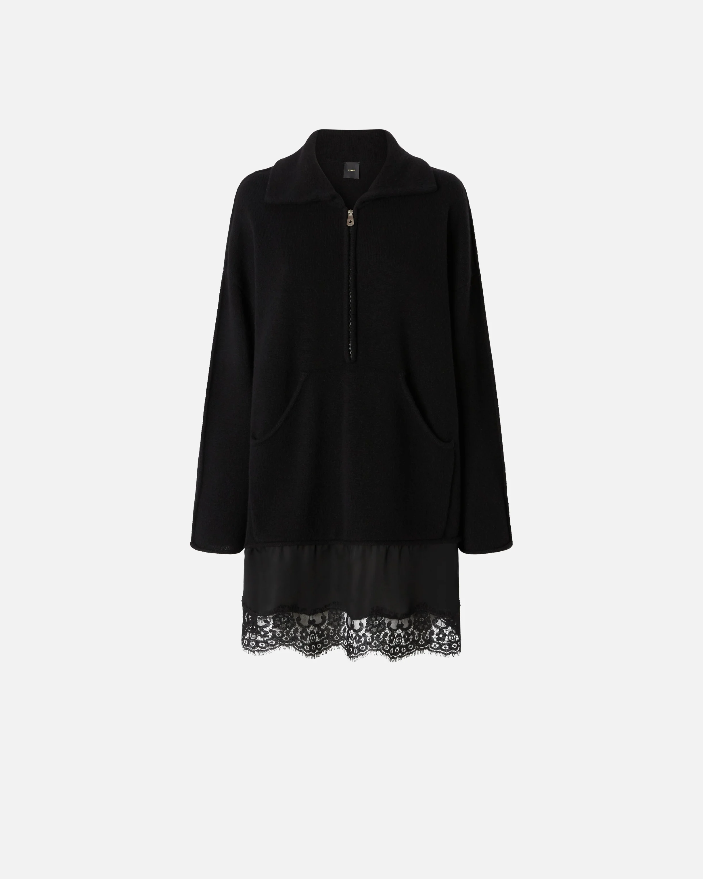 Robe avec empiècement | Noir