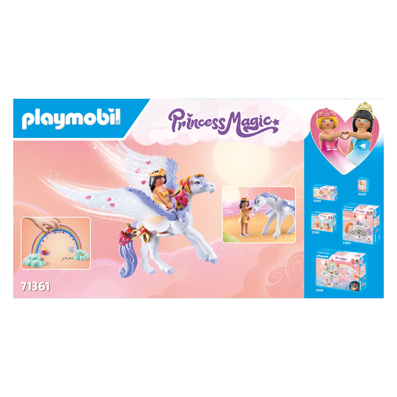 Playmobil Princess Magic Pegasus met Regenboog - 71361