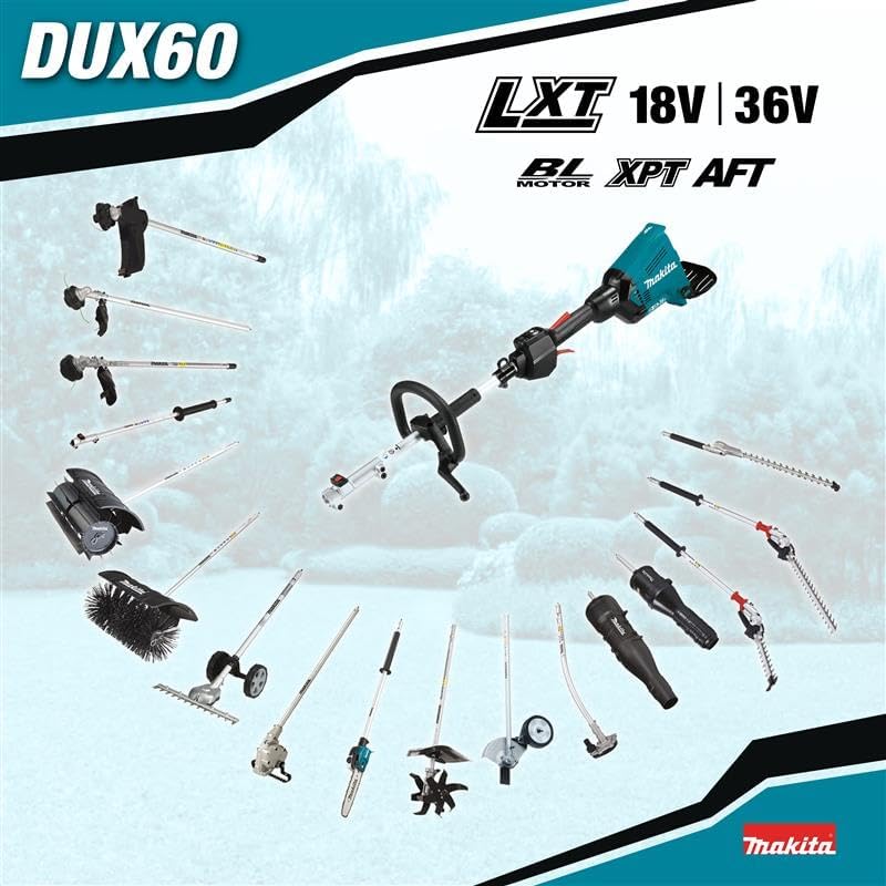 Makita DUX60Z Akku Multifunkt Antrieb 2 (ohne Akku, ohne Ladegerät), Petrol, 18 V