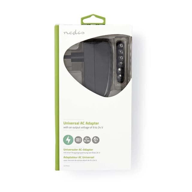 AC-universalstrømadapter | 9,0/12/13,5/15/18/20/24 VDC | 1,0 A-1,5 A
