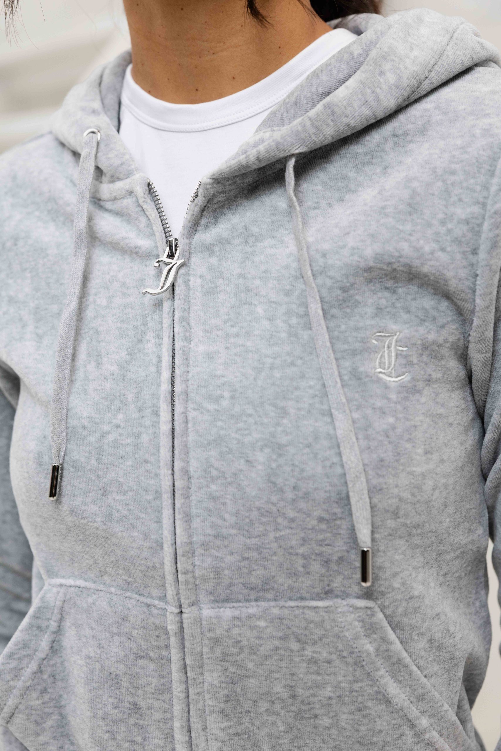 Juicy Couture Robertson Full Zip Trainingspak Dames Grijs