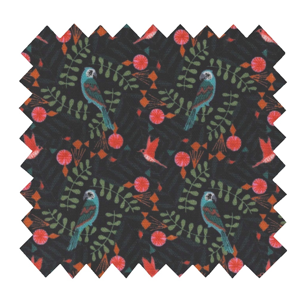 Coupon Tissu Coton Enduit 1.5 M - Birdy