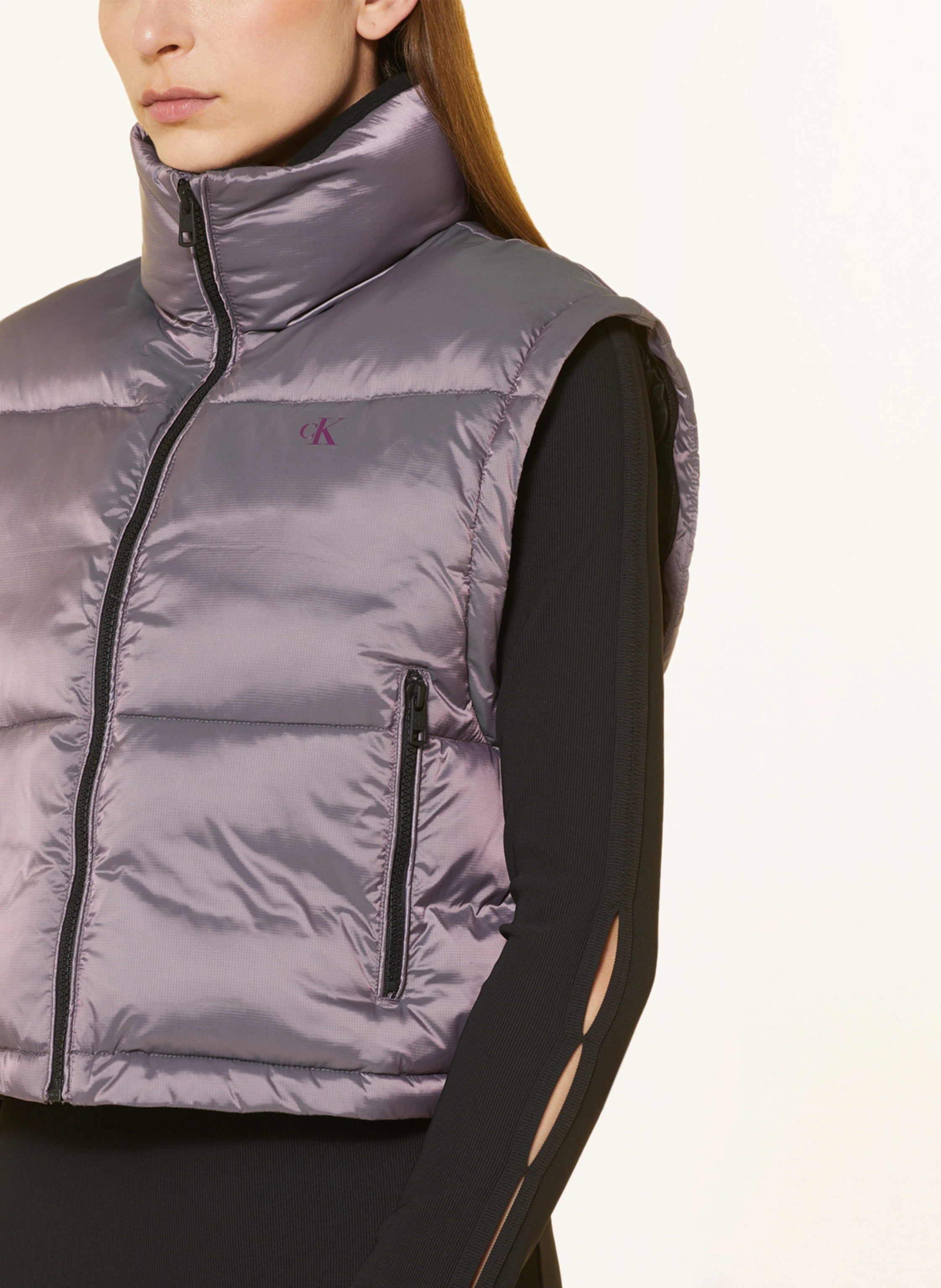 Calvin Klein Jeans Steppjacke mit abnehmbaren Ärmeln
