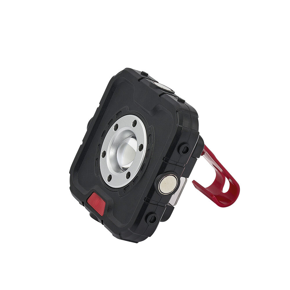 Lampe LED brico Profilex aimantée multifonctions noire et rouge