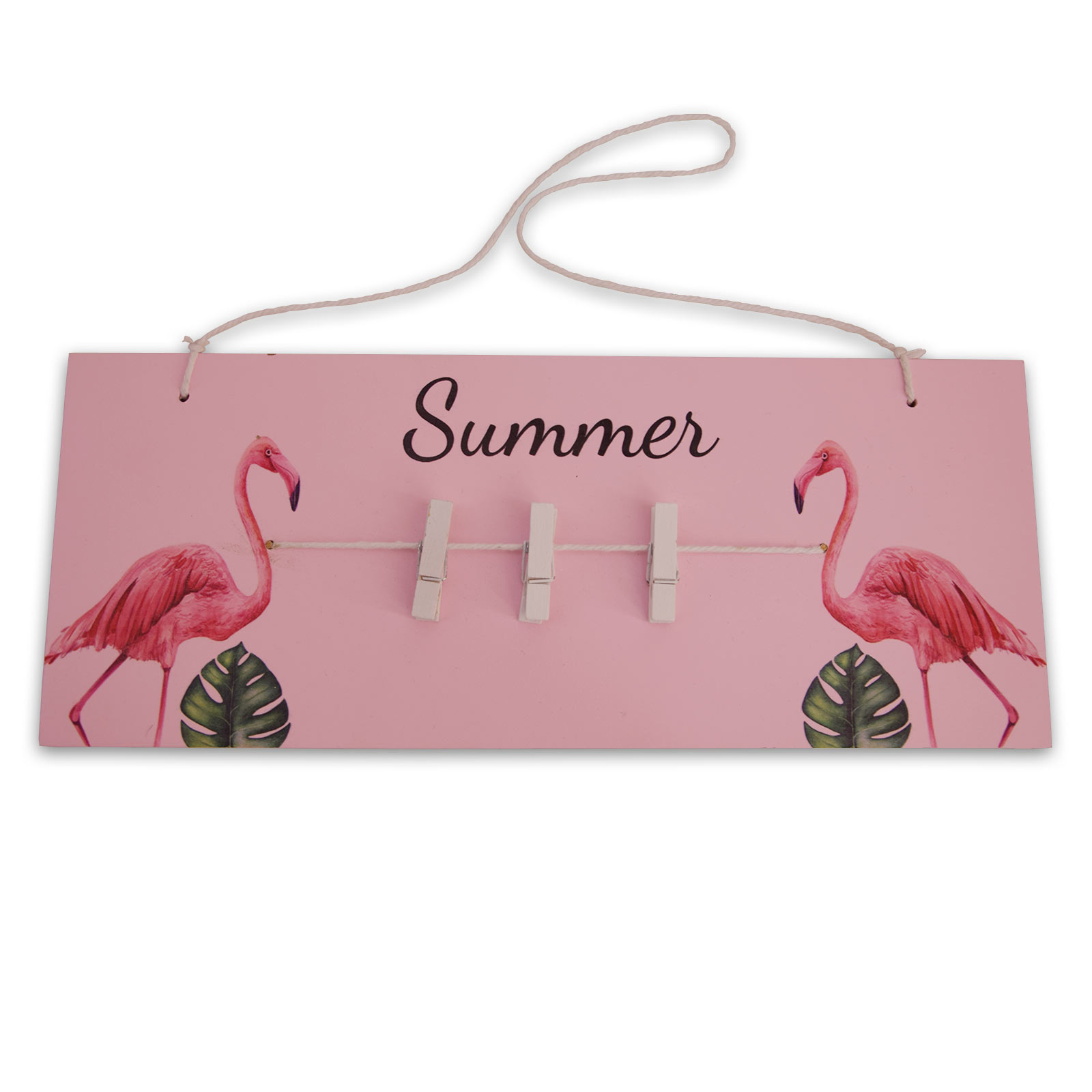 Memoboard - Flamingos - Holz